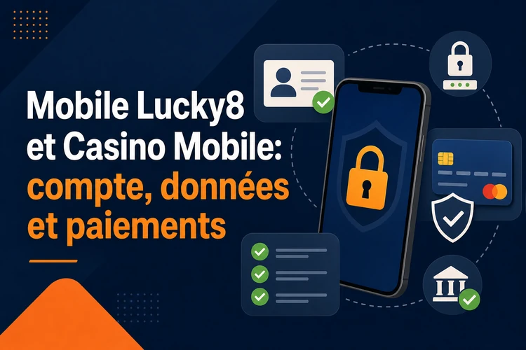Mobile Lucky8 et Casino Mobile: compte, données et paiements