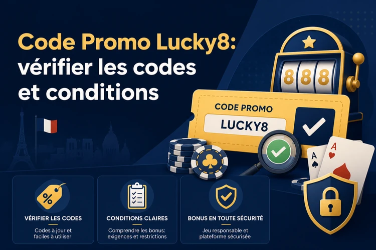 Code Promo Lucky8: vérifier les codes, bonus et conditions avant utilisation