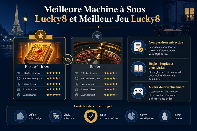 Meilleure Machine à Sous Lucky8 et Meilleur Jeu Lucky8