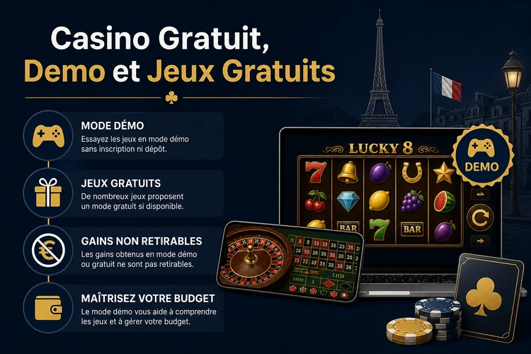 Casino Gratuit, Demo et Jeux Gratuits