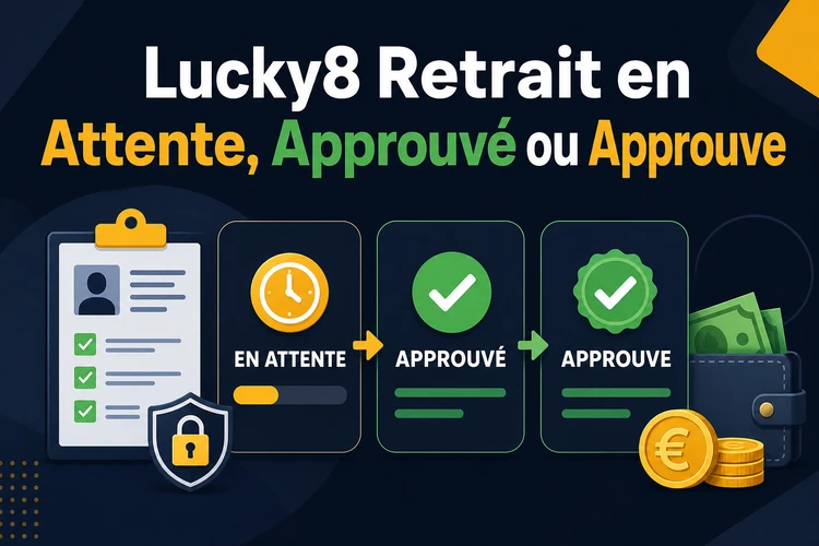 Lucky8 Retrait en Attente, Approuvé ou Approuve